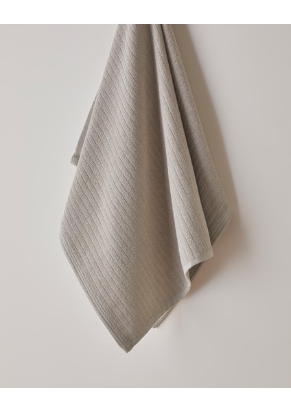 Stripe Pamuk Yüz Havlusu 50X70 cm Koyu Bej fiyatları