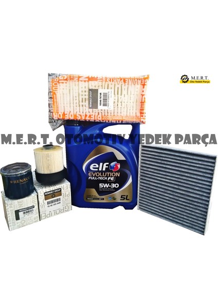 Renault Symbol 1.5 Dci Yağ Bakım Filtre Seti (2013-2019)