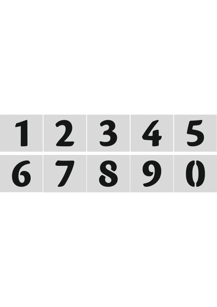 Ada Sanatsal Stencil Rakam Boyama Şablonu X016-SAYI fiyatları