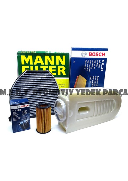 Mercedes C218 Cls 250 Cdı Filtre Bakım Seti Hava Yağ Polen 3'lü