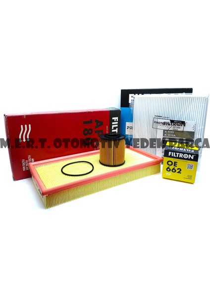 Volvo S40 1.6 Benzinli Filtre Bakım Seti 2000-2004 Filtron