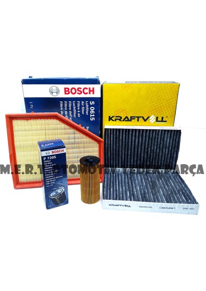 Bmw 5.20I G30 Benzinli Filtre Bakım Seti 2017-2018