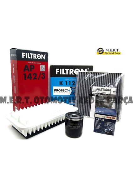 Toyota Corolla 1.6 Benzinli Filtre Bakım Seti (2002-2006) Vvt-I