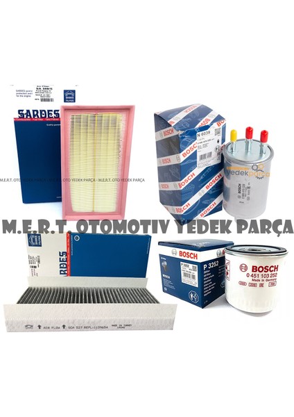 Ford Connect 1.8 Tdci Filtre Bakım Seti (2002-2011)