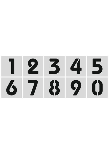 Ada Sanatsal Stencil Rakam Boyama Şablonu X015-SAYI fiyatları
