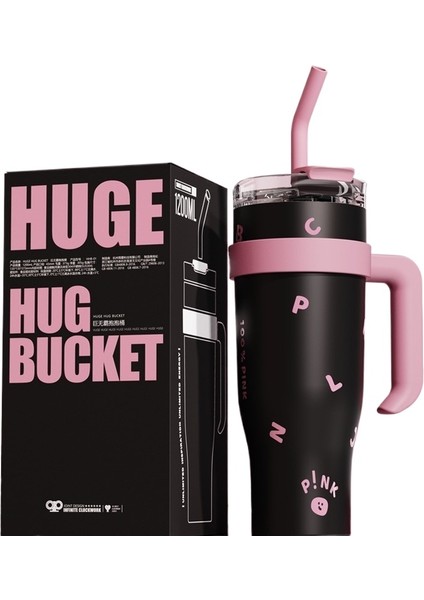 Büyük Kapasiteli Paslanmaz Çelik Astar Big Mac Pipetli Termos Bardak (Yurt Dışından)