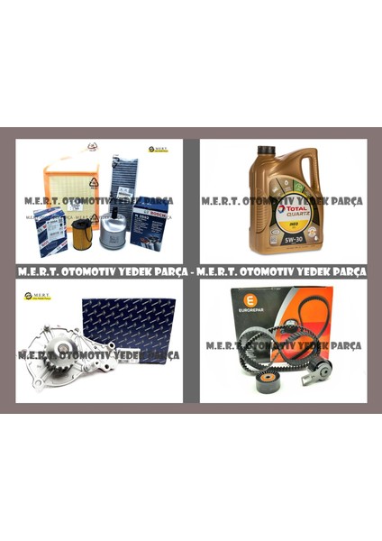 Citroen C4 Picasso 1.6 E-Hdi Komple Bakım Seti Filtre Yağ Triger Devirdaim