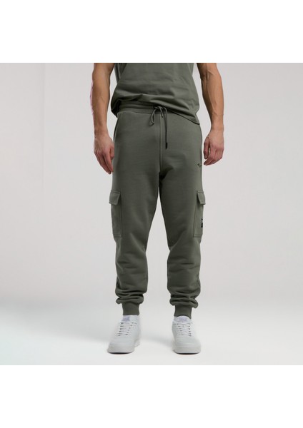 Ever Essentials Regular Erkek Haki Kargo Cepli Günlük Eşofman Altı.344