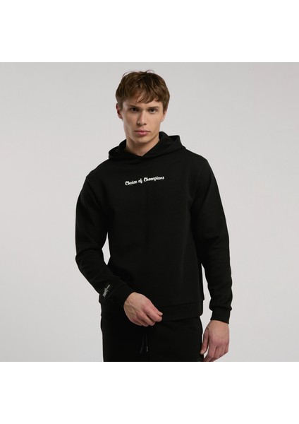 Champions Collection Erkek Siyah Kapüşonlu Sweatshirt.167
