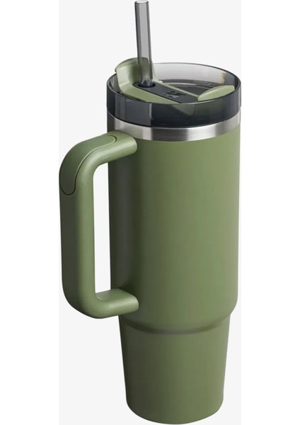 The Quencher H2.O FlowState Tumbler 0.89L 30oz Pipetli Haki Termos.949 indirimleri