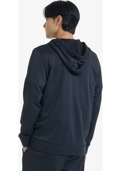 Fleece Erkek Siyah Günlük Sweatshirt.001