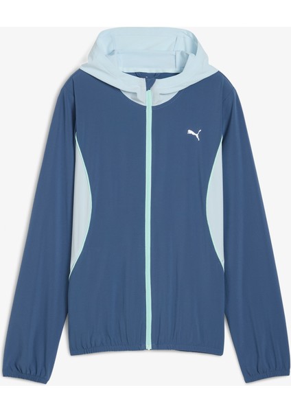 Run Velocity Woven Kadın Lacivert Koşu Ceketi.80