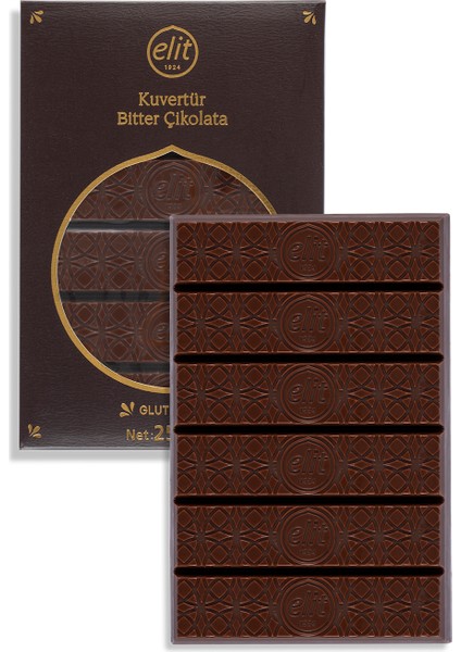 Kuvertür Bitter Çikolata (2), Sütlü Çikolata (1) ve Beyaz Çikolata (1) 250g 4'lü Set (4x250g) Glutensiz modelleri