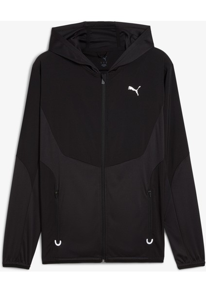 Flex Fabric Mix Erkek Siyah Antrenman Ceketi.01