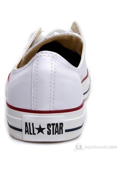 Chuck Taylor All Star Unisex Beyaz Deri Sneaker.100 indirimleri