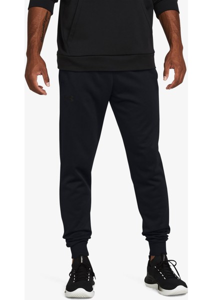 Fleece Joggers Erkek Siyah Antrenman Eşofman Altı.001