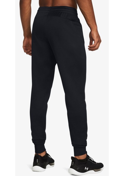 Fleece Joggers Erkek Siyah Antrenman Eşofman Altı.001