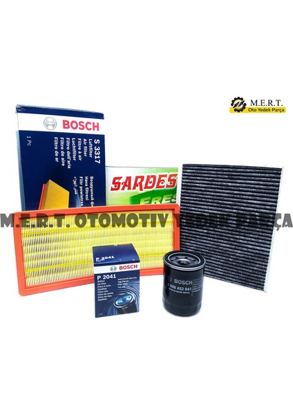 Fiat Stilo 1.4 16V Filtre Bakım Seti (Hava-Yağ-Polen)