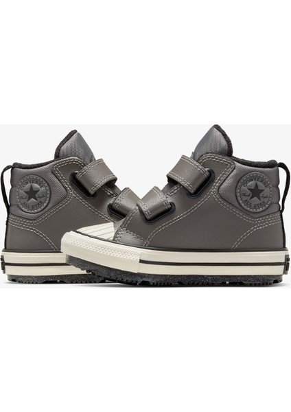 Chuck Taylor All Star Berkshire Çocuk Gri Deri Bot.055