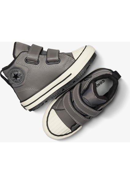 Chuck Taylor All Star Berkshire Çocuk Gri Deri Bot.055