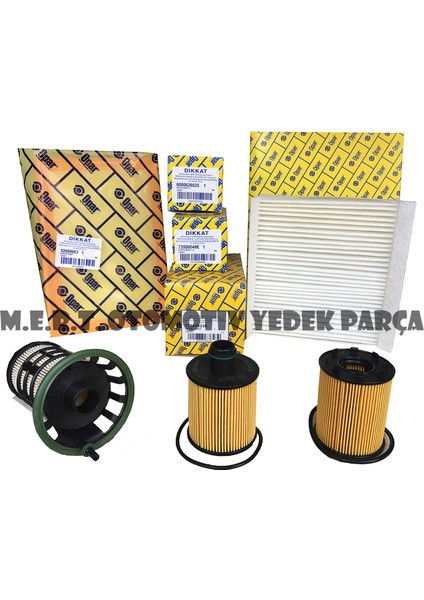 Fiat Egea 1.3 Multijet Euro 6 Filtre Bakım Seti