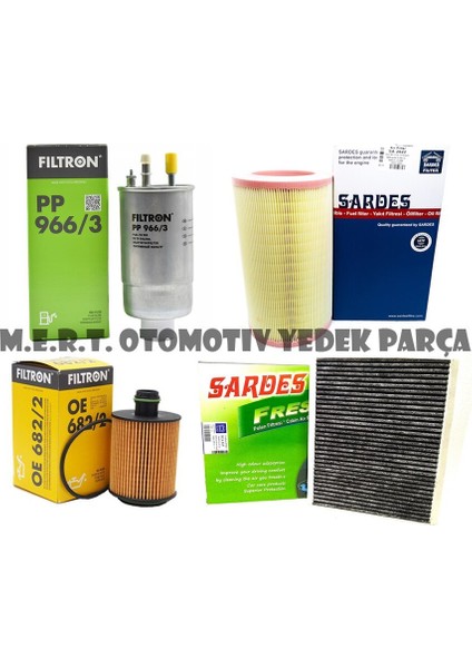 Lancia Delta 1.6 Multijet Filtre Bakım Seti (2009-2013)