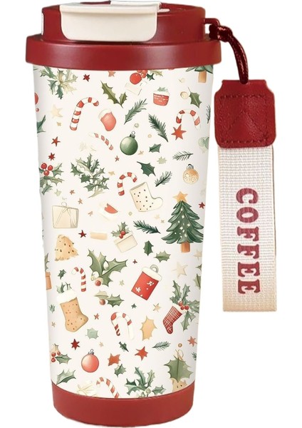 316 Paslanmaz Çelik Noel Termos Fincan Kahve Fincanı (Yurt Dışından)