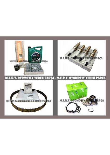 Dacia Sandero 1.2 Komple Bakım Seti Triger-Devirdaim-Buji-Filtre