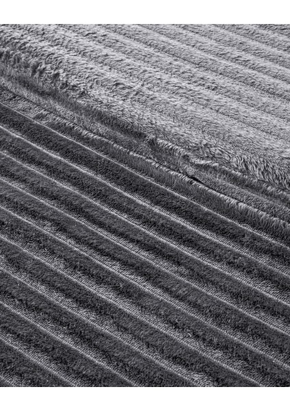 Modern Line Çizgili Super Soft Tek Kişilik Battaniye 150X200 cm Koyu Gri modelleri