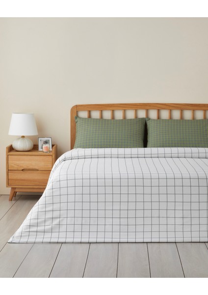 Checkmate Kolay Ütülenir Tek Kişilik Nevresim Seti 160X220 cm Yeşil fiyatları