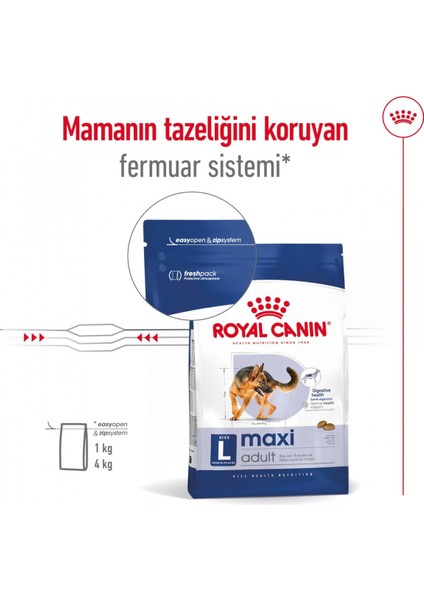 Maxi Adult Büyük Irk Yetişkin Kuru Köpek Maması 15 Kg