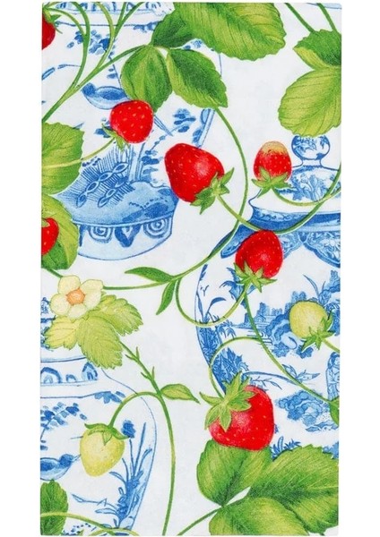 Strawberries And Cream Guest Towel Napkins 15 Per Package