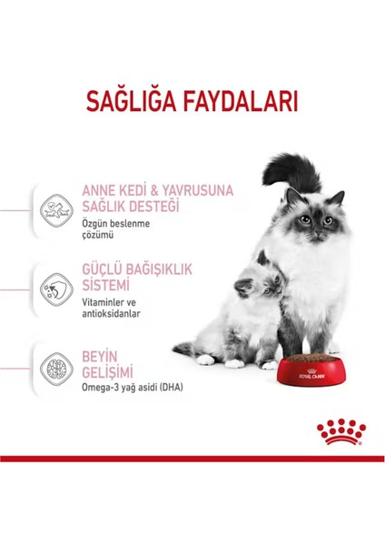 Mother&BabyCat Gebe/Laktasyondaki Anne ve Yavru Kedi için Kuru Kedi Maması 400g