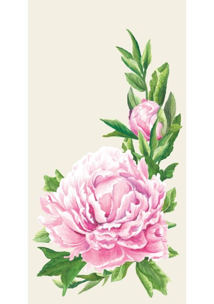 Peony Guest Napkin - Pack Of 16