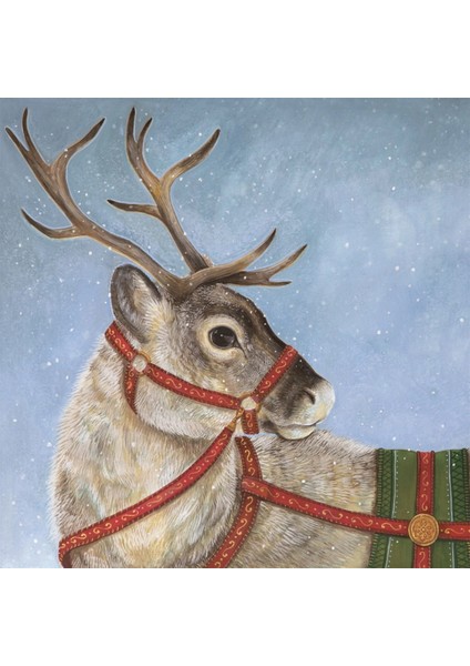 Dashing Reindeer Coctail Napkin Pack Of 20