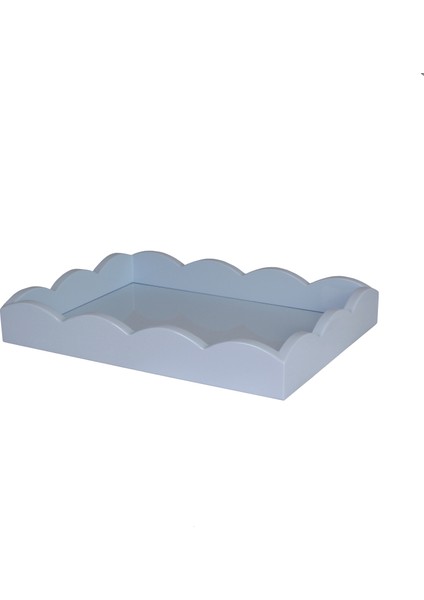 Scalloped Tray Denim