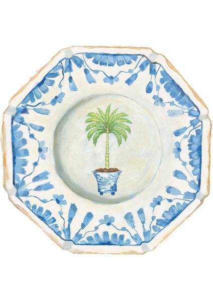 Potted Palms Die-Cut Placemat 4 Per Package