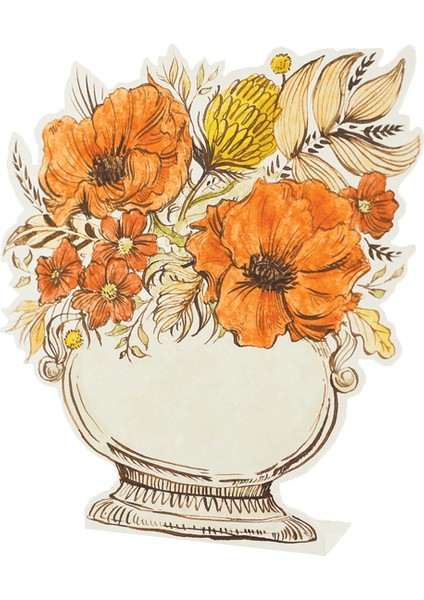 Autumn Arrangement Place Card Pack Of 12 Sheets