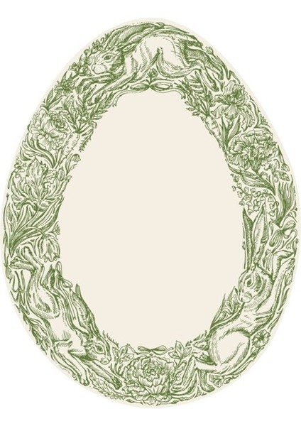 Greenhouse Hares Table Card - Pack Of 12