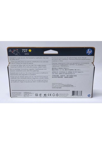 Hp 727 B3P21A Yellow Kartuş 130ML fırsatları
