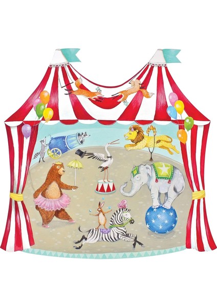 Die-Cut Circus Tent Placemat - 12 Sheets