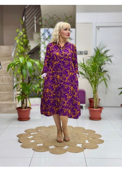 EF50103 Viskon Efes Elbise