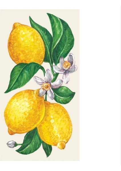Lemons Guest Napkin - Pack Of 16