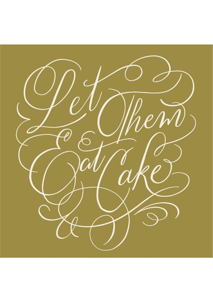 Let Them Eat Cake Coctail Napkin Pack Of 20