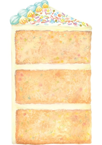 Cake Slice Table Accent Pack Of 12