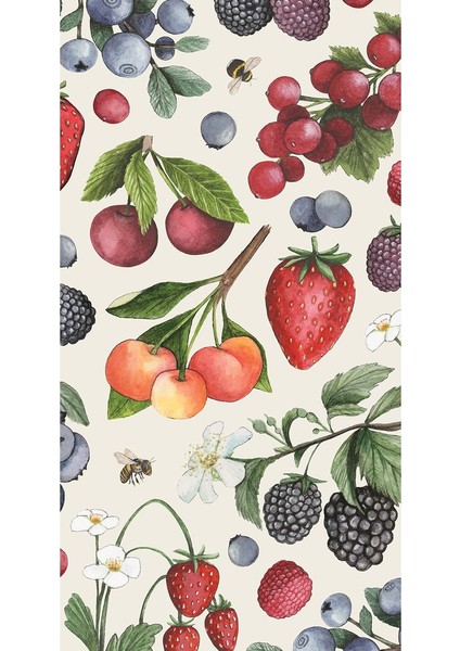 Wild Berry Guest Napkin Pack Of 16