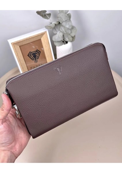 Hakiki Deri Şifreli Fermuarlı Erkek El Çantası 2105 indirimleri