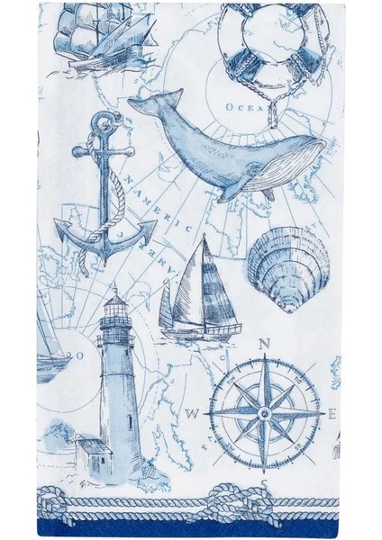To The Lighthouse Guest Towel Napkins 15 Per Package