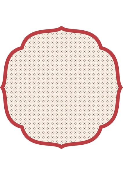 Die Cut Red Swiss Dot Placemat - 12 Sheets