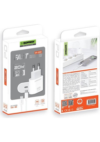 SY-022 22W TURBO USB-C Şarj & Data Kablosu fırsatları